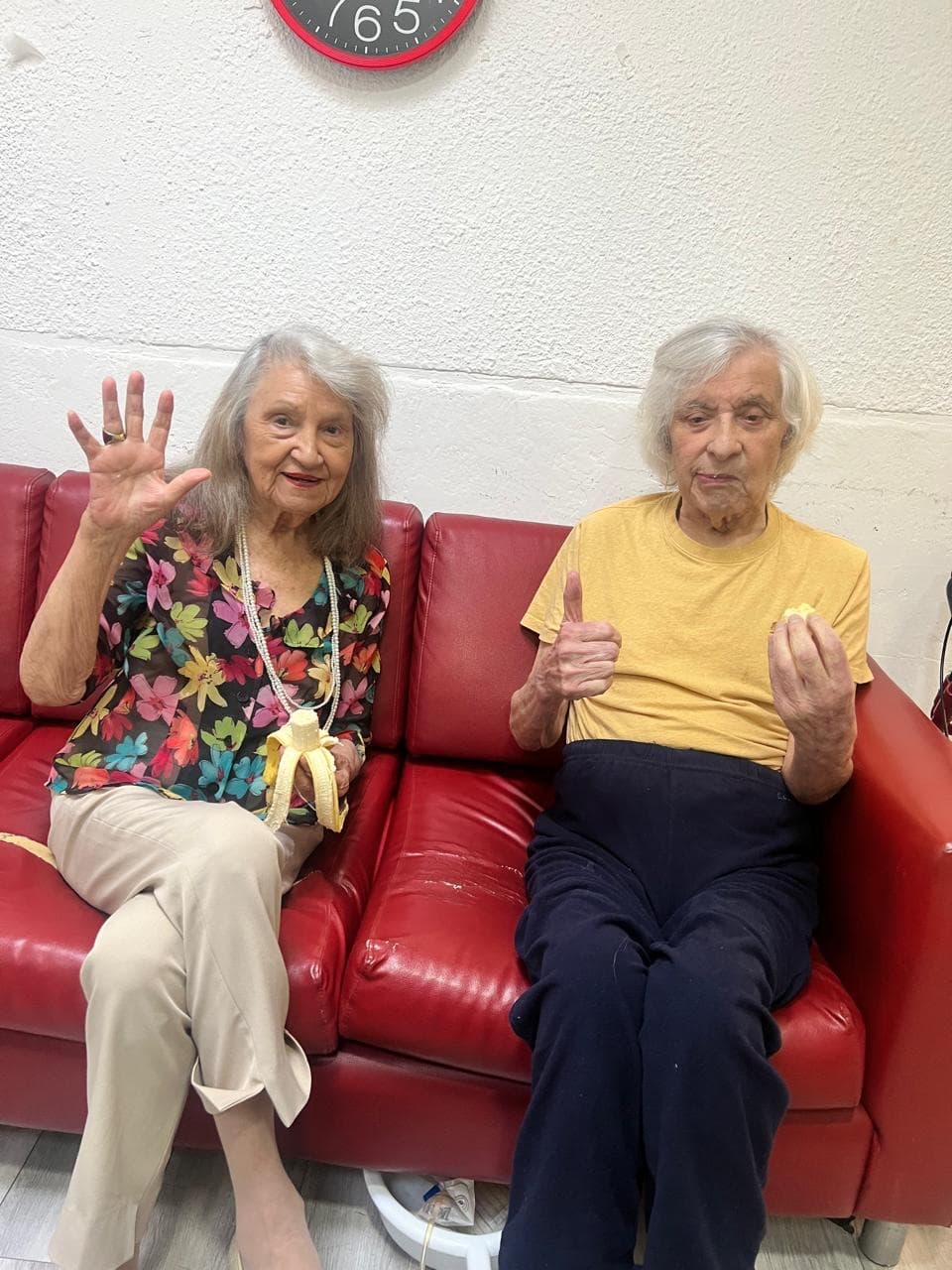 Heraclio y Margarita, los papás de Verónica, juntos en la residencia